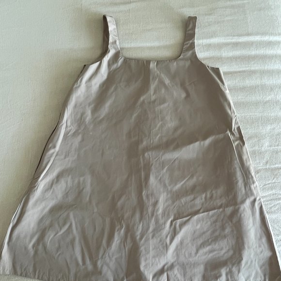 NEW Oak + Fort Beige Mini Dress - Picture 2 of 5